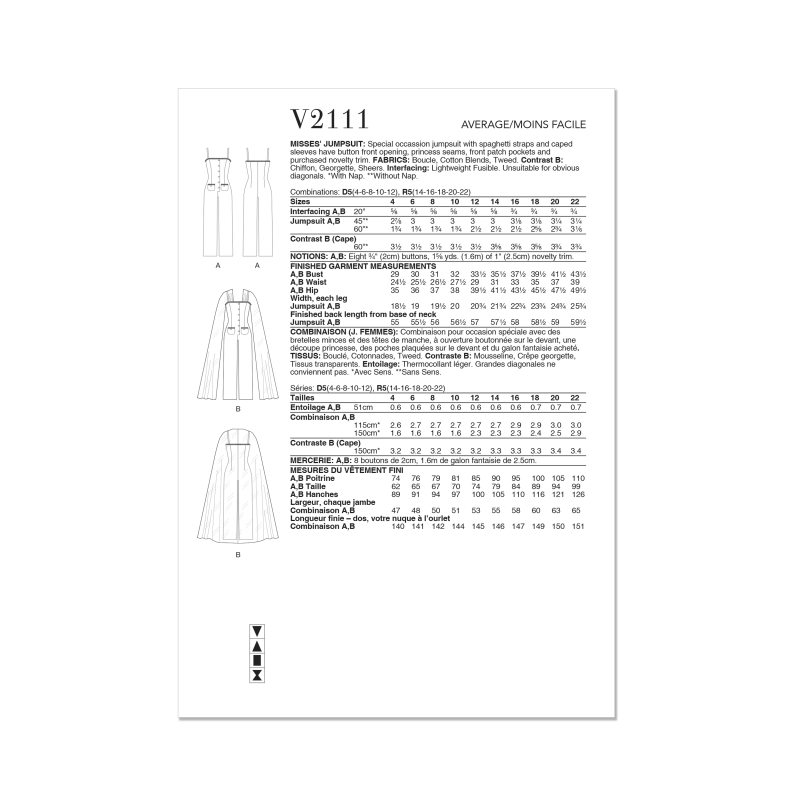 Patron Vogue 2111/D5 (32-40) -...