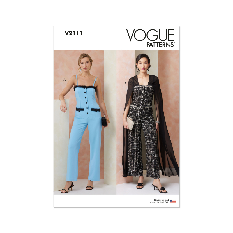 Patron Vogue 2111/R5 (42-50) - Combinaison ou ensemble veste et jupe