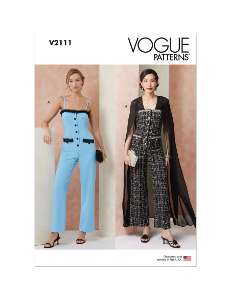 Patron Vogue 2111/R5 (42-50) - Combinaison ou ensemble veste et jupe
