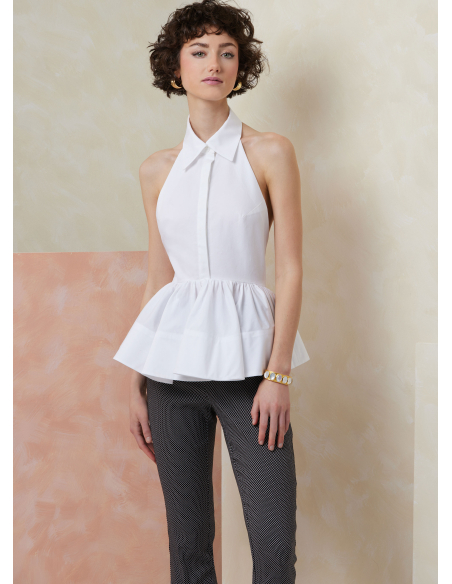 Patron Vogue 2112/H5 (34-42) - Top à basque dos nu ou col halter