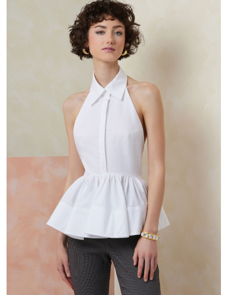 Patron Vogue 2112/U5 (44-52) - Top à basque dos nu ou col halter