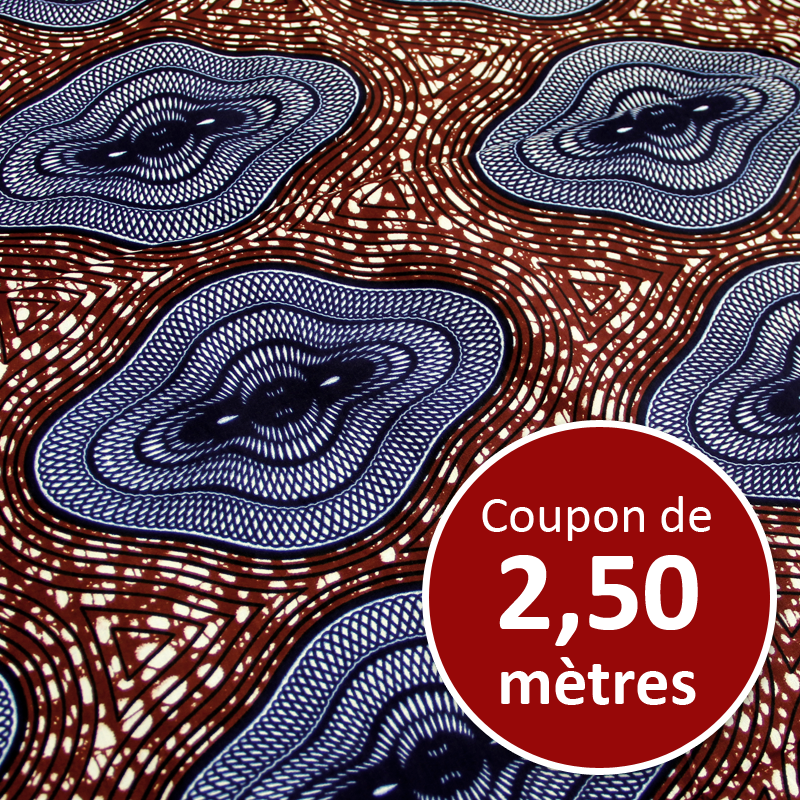 Tissu Africain WAX - Sonore (coupon de 2,50 mètres)