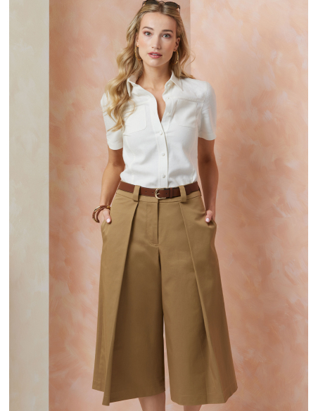 Patron Vogue 2115/B5 (36-44) - Short large taille haute deux longueurs