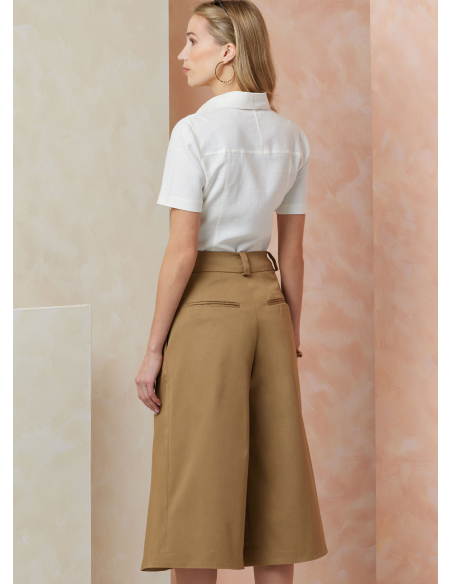 Patron Vogue 2115/B5 (36-44) - Short large taille haute deux longueurs