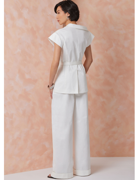 Patron Vogue 2117/Y5 (46-54) - Veste asymétrique et pantalon large