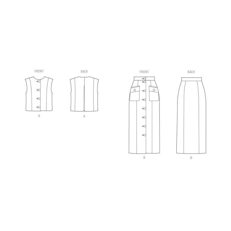 Patron Vogue 2118/U5 (44-52) - Top...