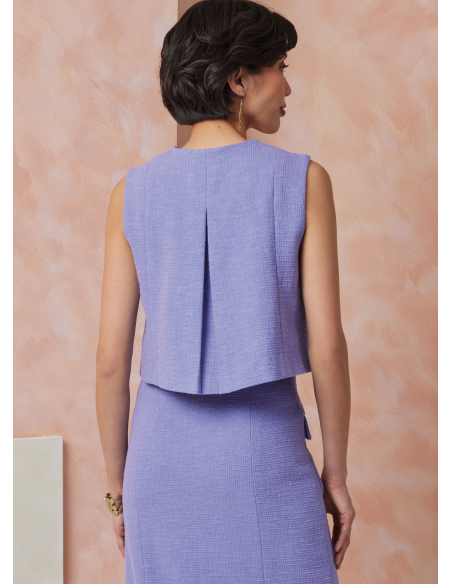 Patron Vogue 2118/U5 (44-52) - Top ajusté doublé et jupe slim à poches