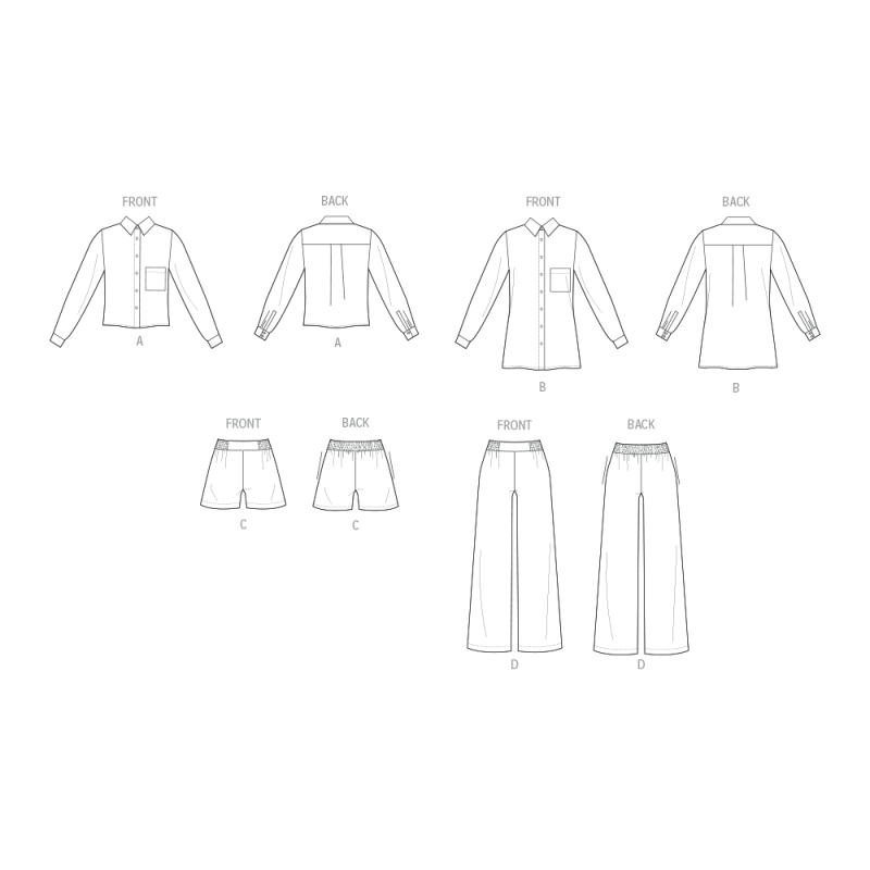 Patron Vogue 2119 (36-52) - Pyjama...