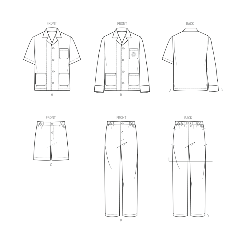 Patron Vogue 2121 (46-68) - Pyjama...