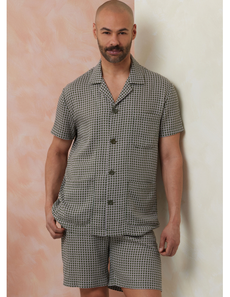 Patron Vogue 2121 (46-68) - Pyjama homme chemise et bas