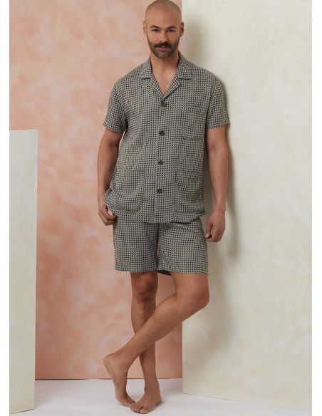 Patron Vogue 2121 (46-68) - Pyjama homme chemise et bas