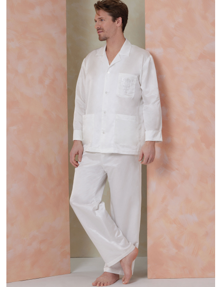 Patron Vogue 2121 (46-68) - Pyjama homme chemise et bas