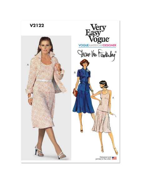 Patron Vogue 2122/Y5 (46-54) - Veste, robe, top, jupe et pantalon