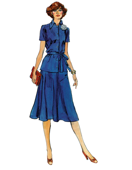 Patron Vogue 2122/Y5 (46-54) - Veste, robe, top, jupe et pantalon