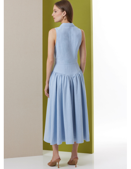 Patron Butterick 7037 K5 (36-44) - Robe midi boutonnée