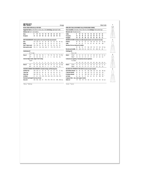 Patron Butterick 7037 K5 (36-44) - Robe midi boutonnée