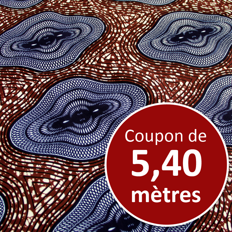 Tissu Africain WAX - Sonore (coupon de 5,40 mètres)