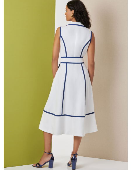 Patron Butterick 7038 H5 (34-42) - Robe midi boutonnée