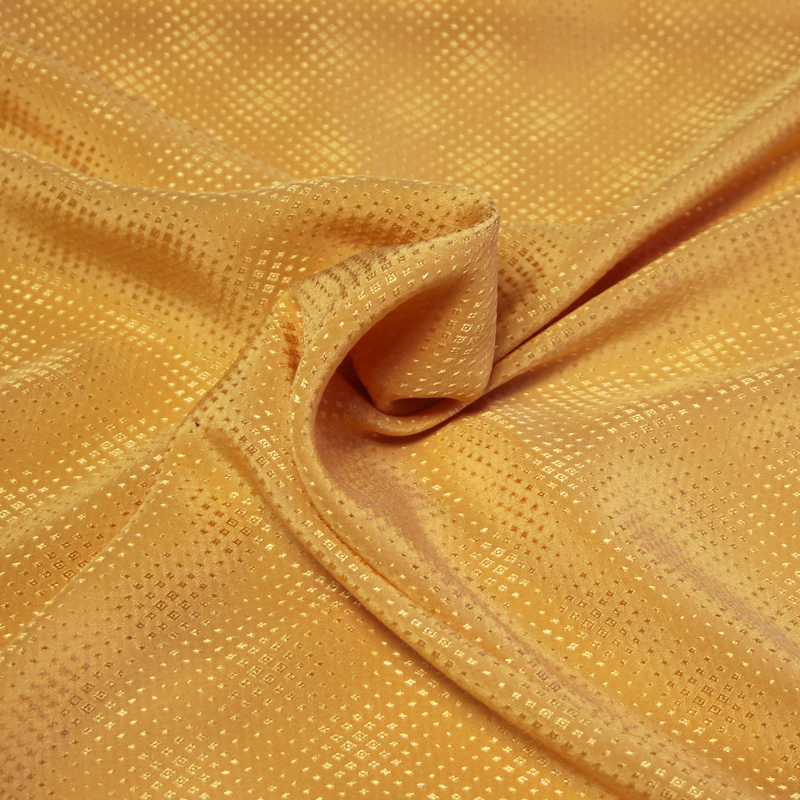 Satin 100% soie jacquard - Losange...