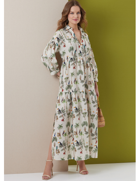 Patron Butterick 7039 D5 (34-40) - Robe à volants étagés