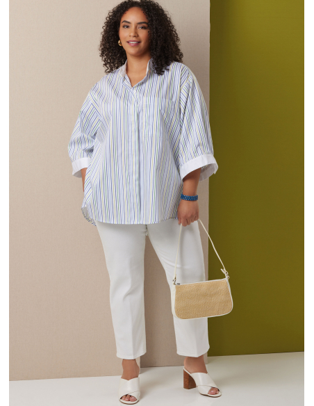 Patron Butterick 7041 BB (48-56) - Chemisier ample feminine