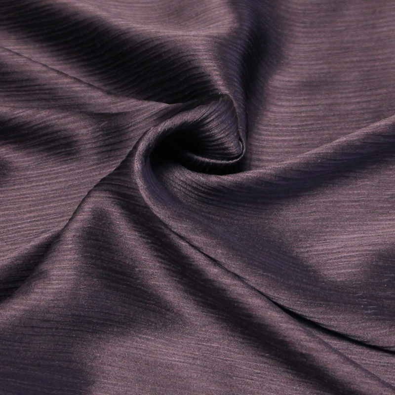 Satin 100% soie crinckle - Violet clair