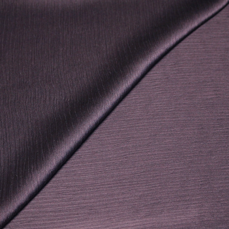Satin 100% soie crinckle - Violet clair