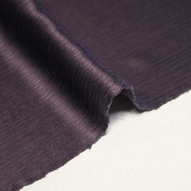 Satin 100% soie crinckle - Violet clair