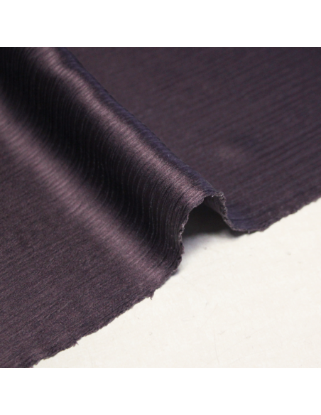 Satin 100% soie crinckle - Violet clair