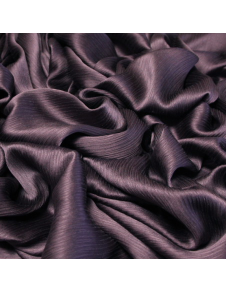 Satin 100% soie crinckle - Violet clair
