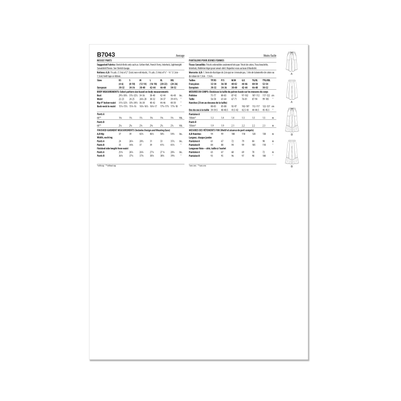 Patron Butterick  7043 (34-52) -...