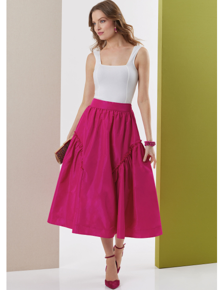 Patron Butterick 7044 K5 (36-44) - Jupe évasée deux longueurs