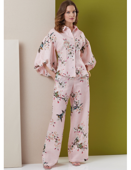 Patron Butterick 7045 K5 (36-44) - Top boutonné & bas coordonnés