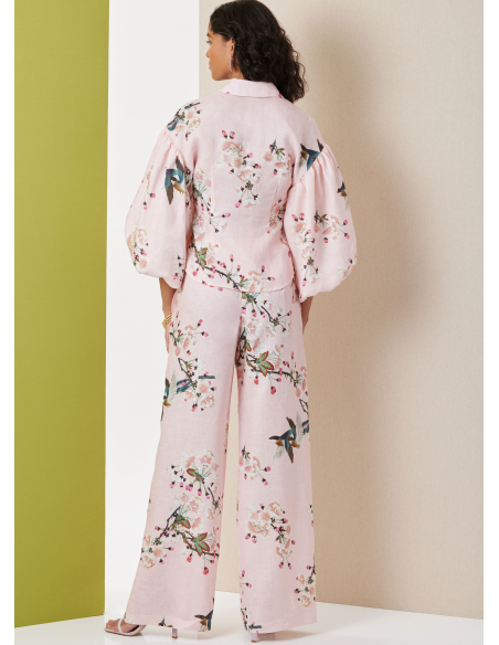 Patron Butterick 7045 K5 (36-44) - Top boutonné & bas coordonnés