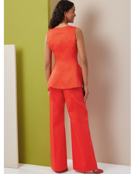 Patron Butterick 7046 BB (48-56) - Top sans manches et pantalon large