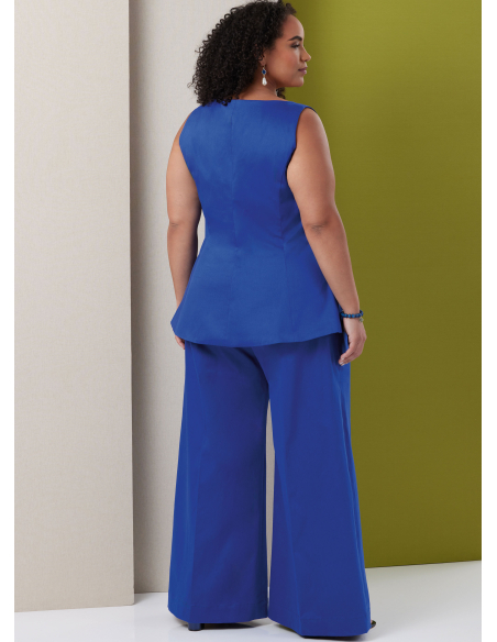 Patron Butterick 7046 BB (48-56) - Top sans manches et pantalon large
