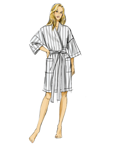 Patron Butterick 7047 (36-52) - Robe et pantalon coordonnés