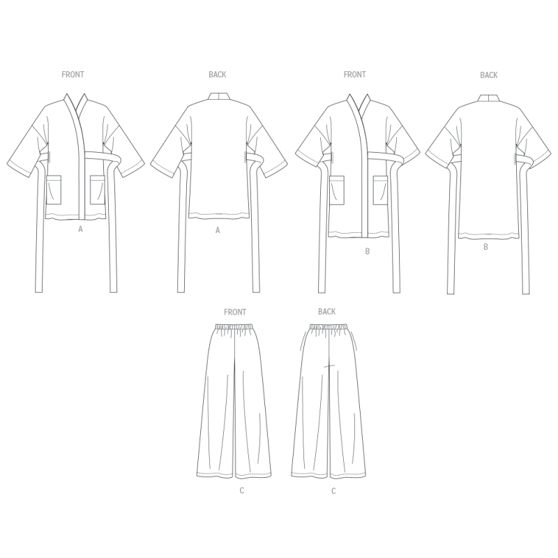 Patron Butterick 7047 (36-52) - Robe...