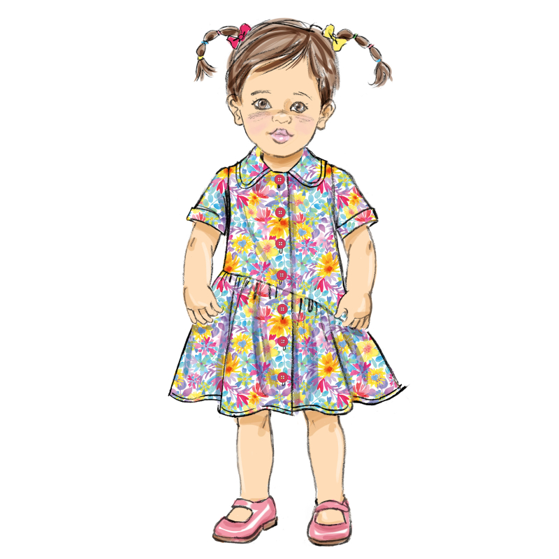 Patron Butterick 7049 (1/2-4) - Robe...