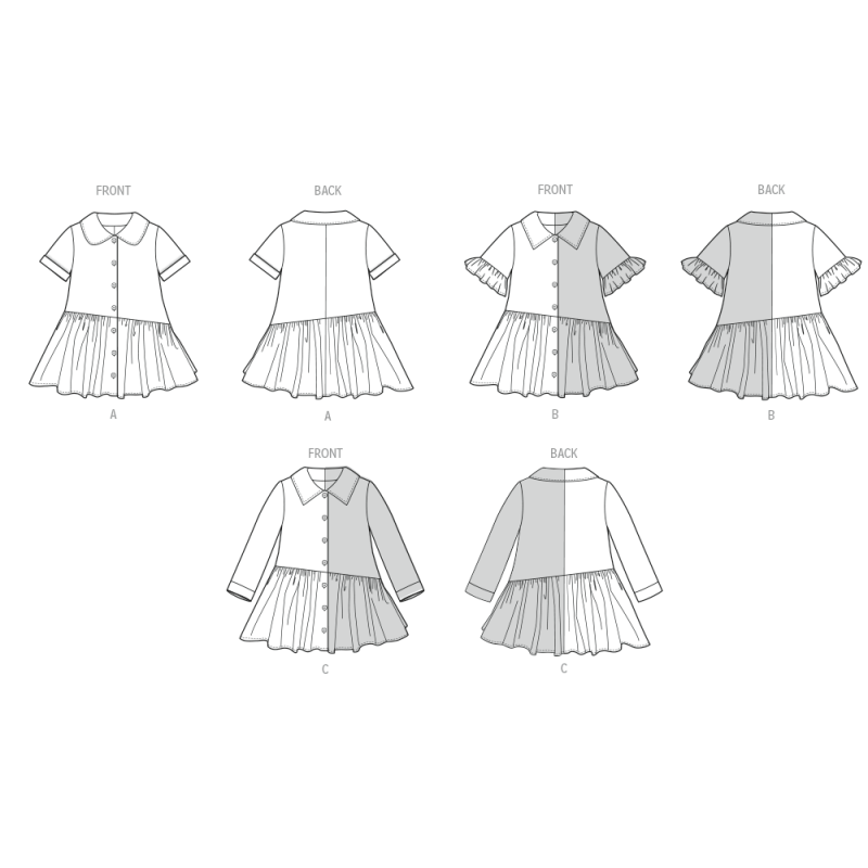 Patron Butterick 7049 (1/2-4) - Robe...