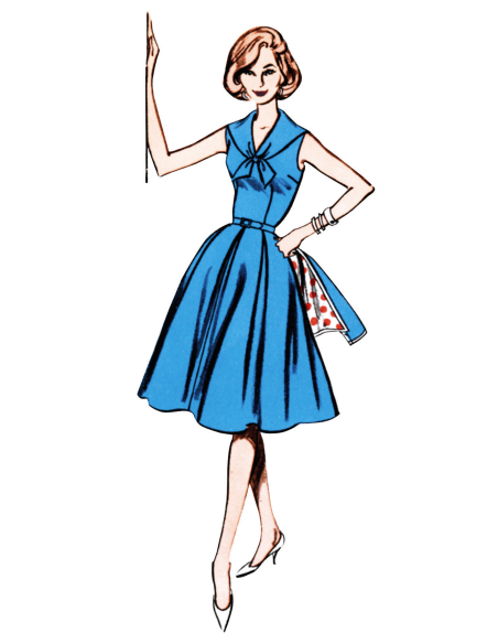 Patron Butterick 7052 K5 (36-44) - Robe et veste rétro années 60