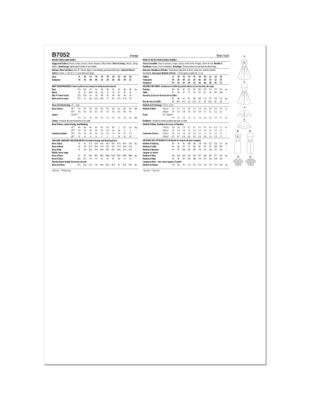 Patron Butterick 7052 K5 (36-44) - Robe et veste rétro années 60