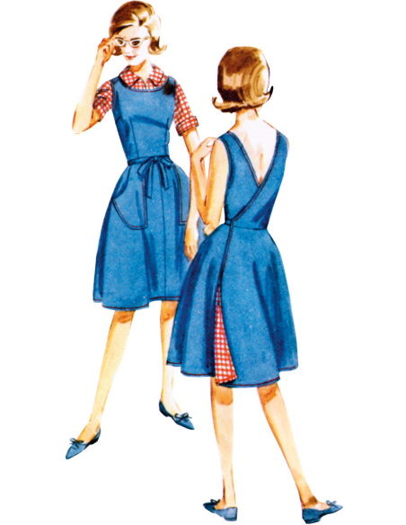 Patron Butterick 7053 H5 (34-42) - Ensemble vintage 1960
