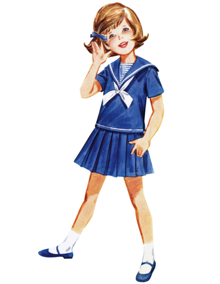 Patron Butterick 7054 CC (2-4) - Ensemble enfant années 60