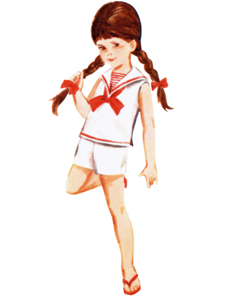 Patron Butterick 7054 CKK (5-8) - Ensemble enfant années 60