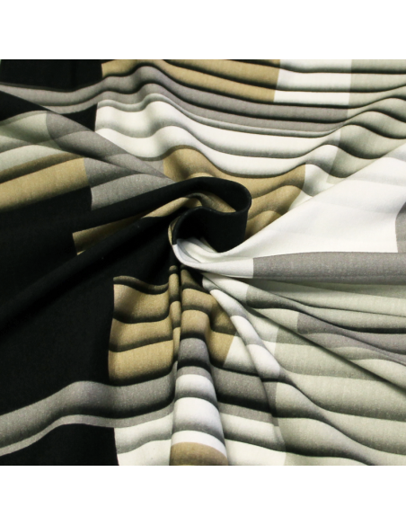 Jersey viscose & élasthanne - Vintage carré