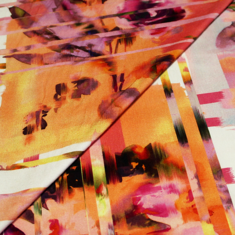 Jersey viscose & élasthanne - Flower...