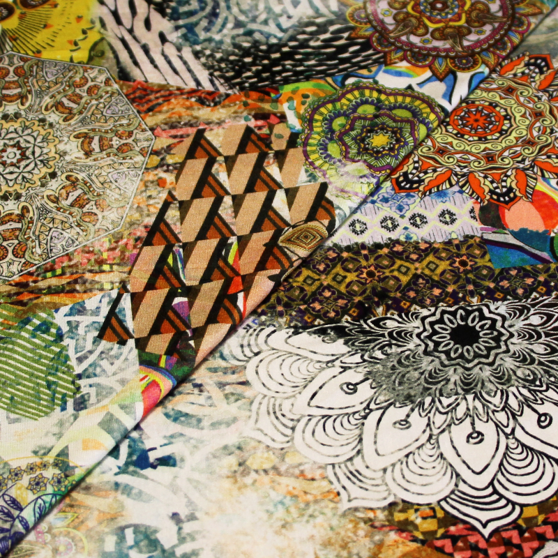 Jersey viscose & élasthanne - Mandala...