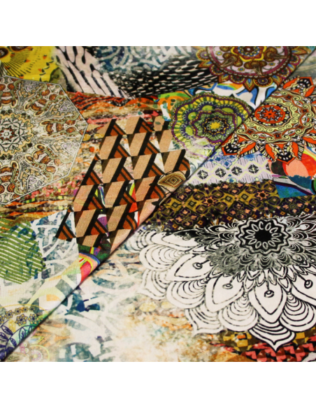 Jersey viscose & élasthanne - Mandala divers