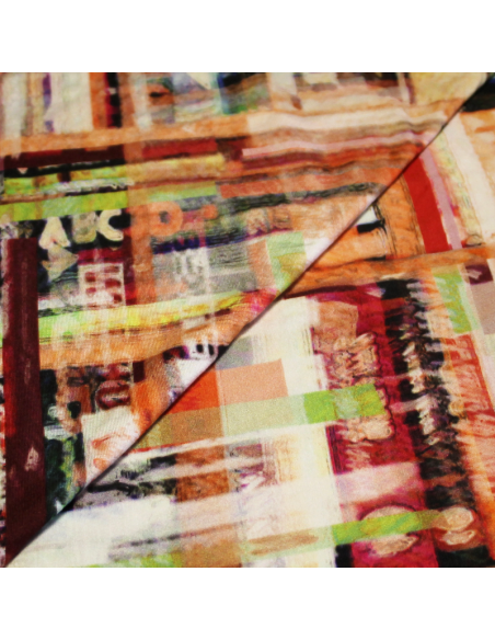 Jersey viscose & élasthanne - Vintage multicolore